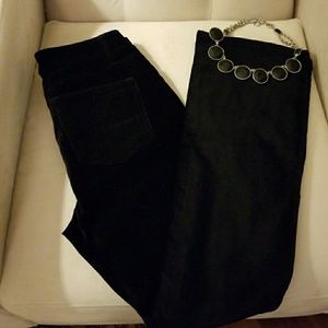 Barely worn Ralph Lauren black velour pant
